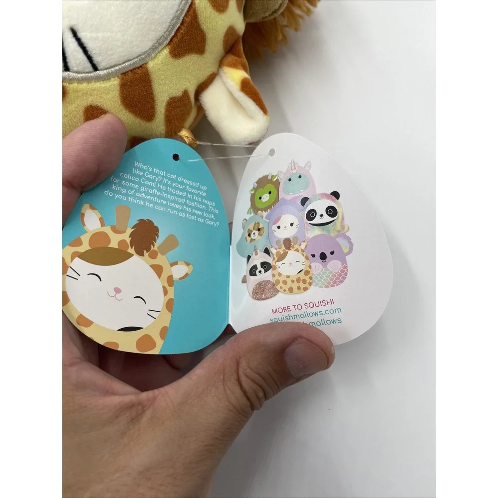 Squishmallows Cameron the‎ Cat as Gary the Giraffe 7.5